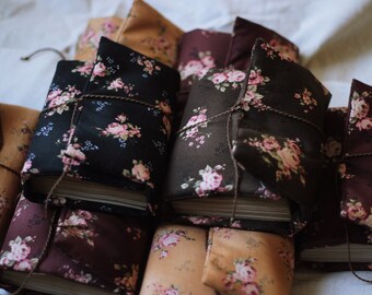 Travel Journal, Vintage Small Roses Diary