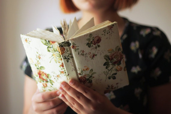 Writing Journal Personalized Guestbook Lined Blank Notebook Travel Book Floral Weding Guest Book Vintage Diary - 