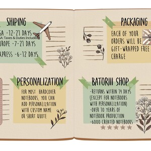 Botanical Journal, Travel Book, Wildflowers Notebook, Handmade Diary, Garden Diary, Spellbook, Witch Spell Magic Book, of Shadows image 7