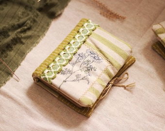Pregnancy Journal, Handmade Baby Memory Book, Botanical Diary Gift, Mom To Be Journal