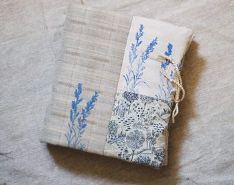 Frans countryjournaal, toile-notitieboekje, rustiek eco-dagboek, cottage Writing Journal
