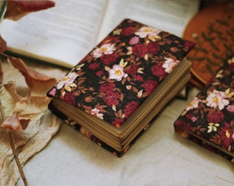 Vintage Journal, Personalised  Diary, Floral Notebook, Guest Book