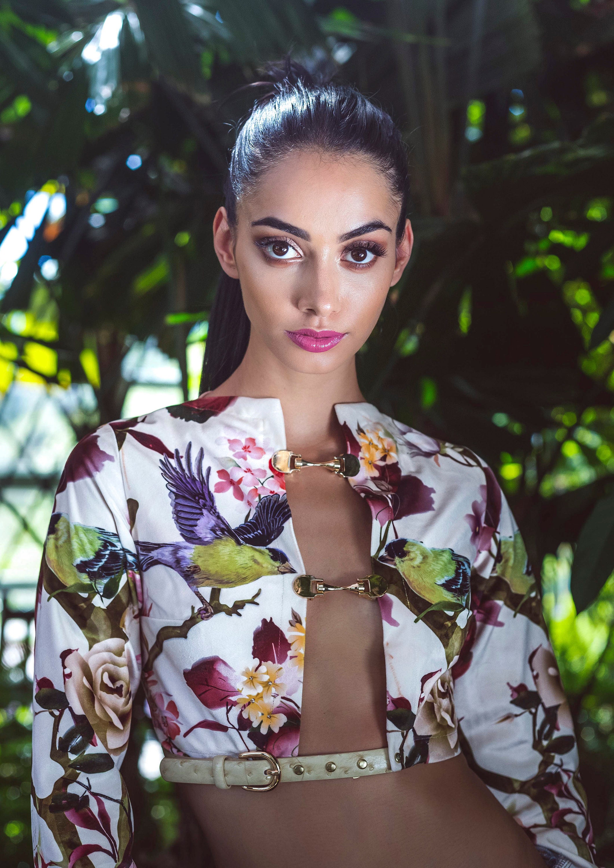 Herat Suede Crop Top, Skirt & Straw Hat: Floral, Races, Racewear ...