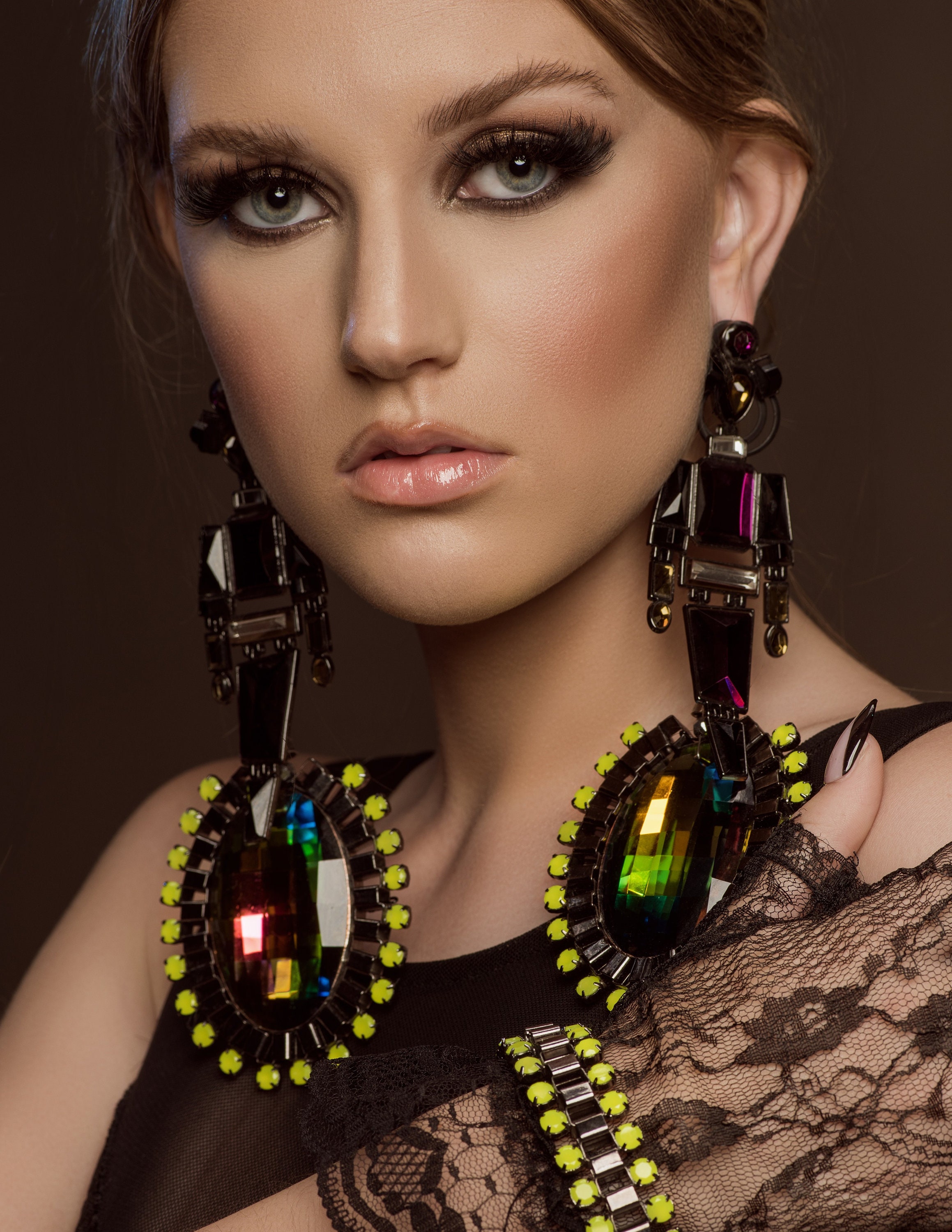 statement earrings evening