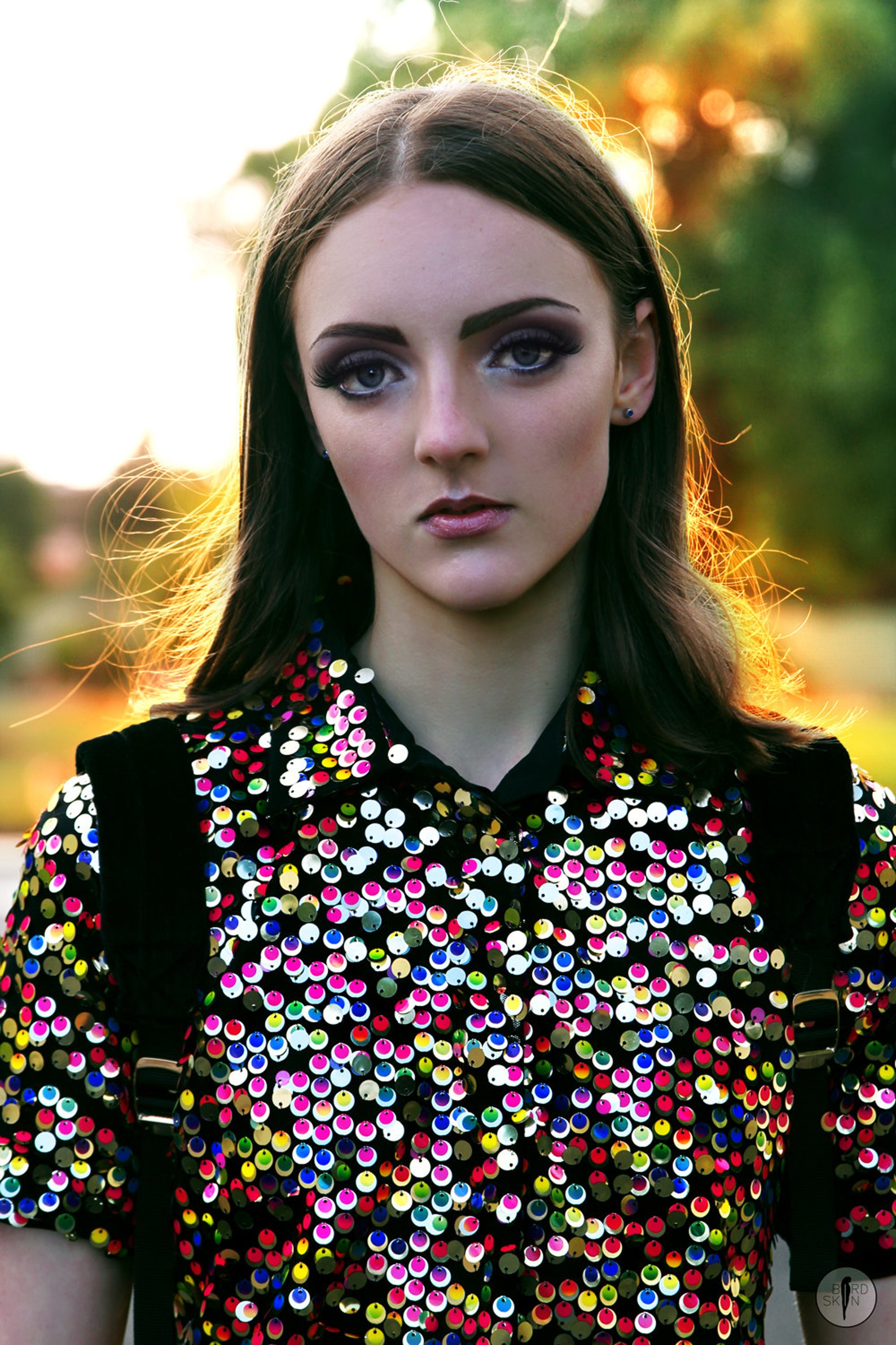 Rainbow Road Sequin Shirt Dress, Unique, Designer. Etsy