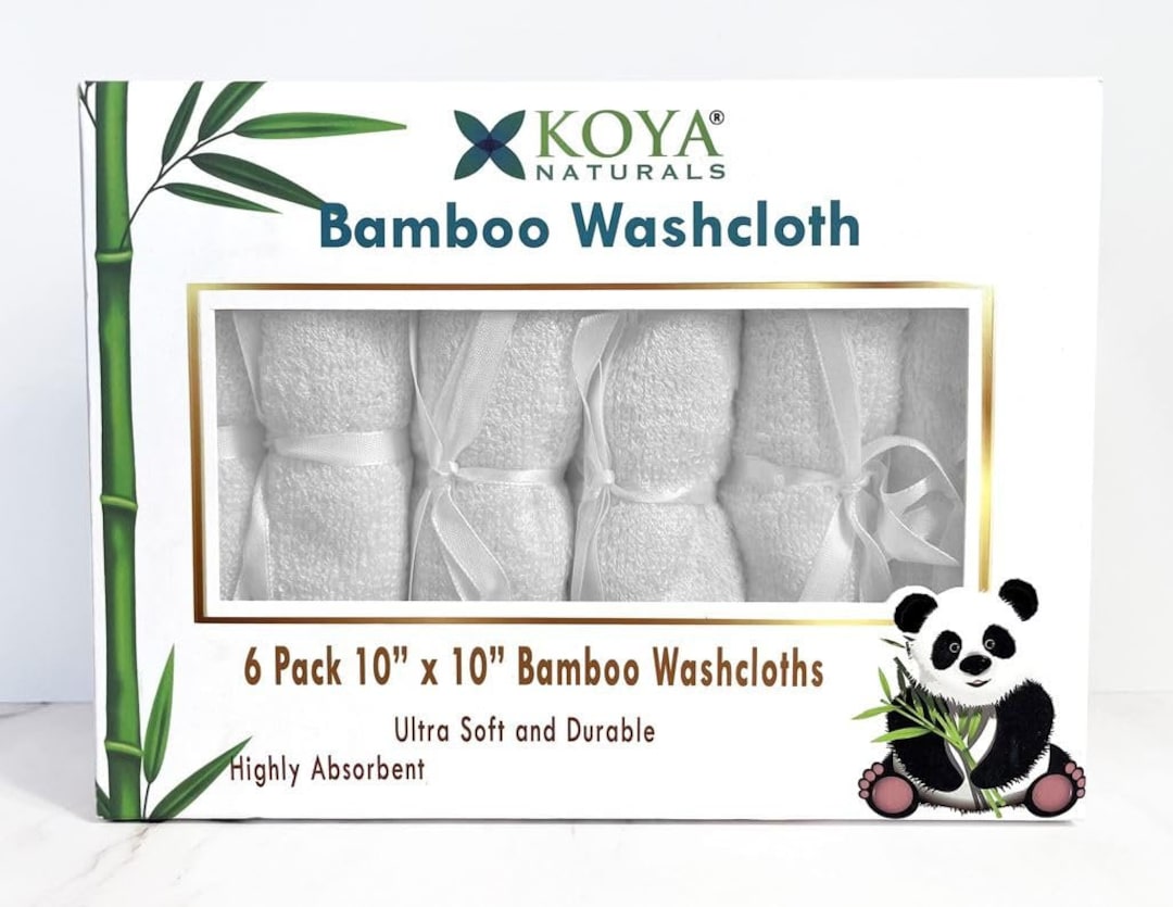 KOYA Naturals Bamboo Baby Washcloths Baby Towels and Washcloths Soft