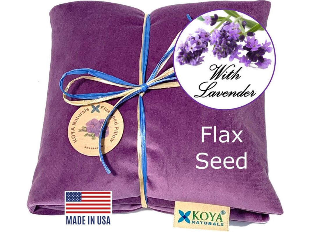 Soft Velvet Flax Seed Pillow - Microwavable Heating Pad - Etsy