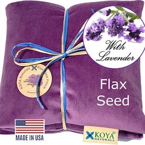 Soft Velvet Flax Seed Pillow - Microwavable Heating Pad