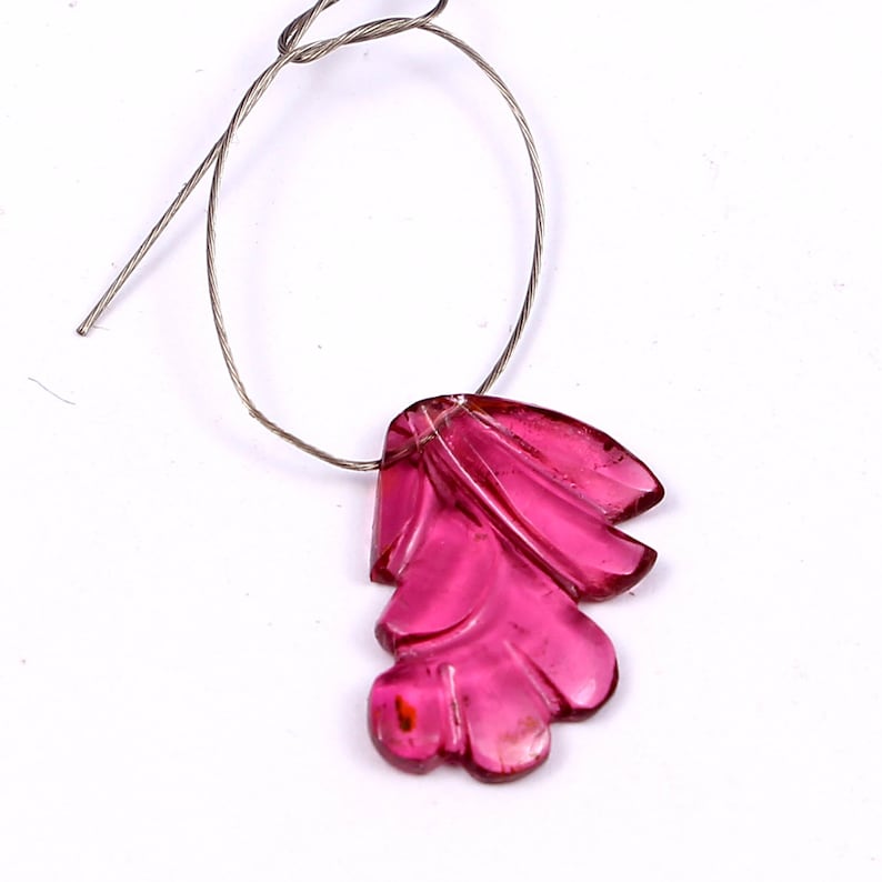 AAAA Genuine and natural Stone. Amazing Natural Pink Tourmaline Hand Carved Fancy Gemstone Beads Size 10X14mm 3 Carat