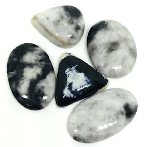 Blacksolite cabochon edelsteen + AAA+, maat 24-30 mm, groothandel losse cabochon, enkel stuk