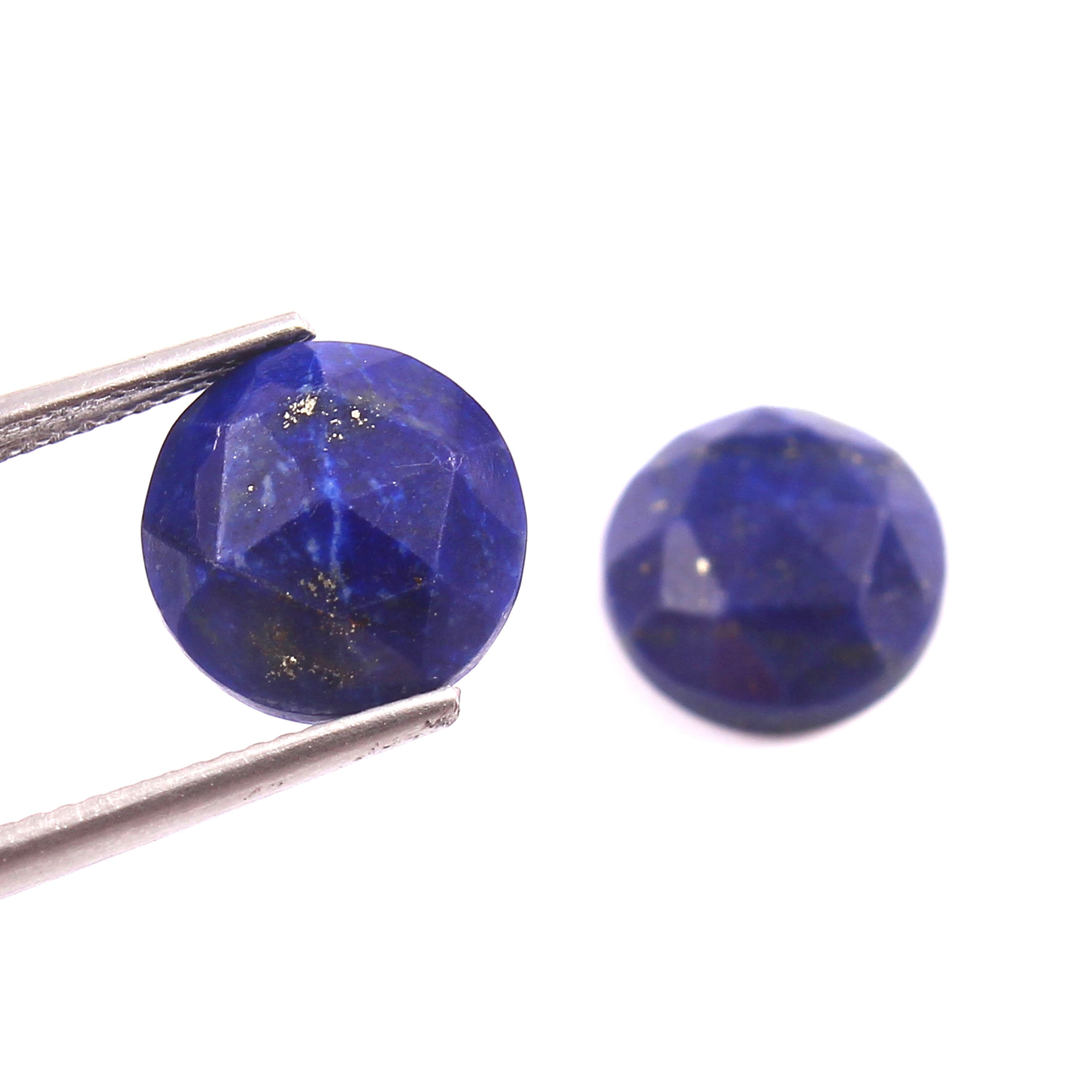 Increíble LapisLázuli Rose Cut Loose Faceted Round Gemstone Etsy