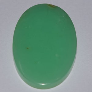 Incroyable pierre précieuse naturelle de cabochon ovale de chrysoprase + AAA +, taille 20x31mm, pièce unique de cabochon de pierre en vrac pour la fabrication de bijoux