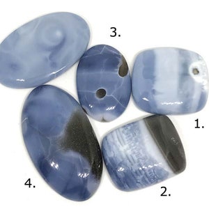 Owyhee, opale bleue, cabochon, pierre précieuse + AAA +, taille 29-46 mm, pierre de cabochon en vrac en gros, pièce unique
