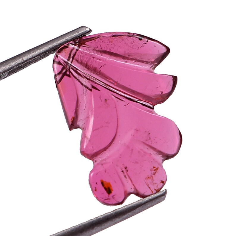 AAAA Genuine and natural Stone. Amazing Natural Pink Tourmaline Hand Carved Fancy Gemstone Beads Size 10X14mm 3 Carat