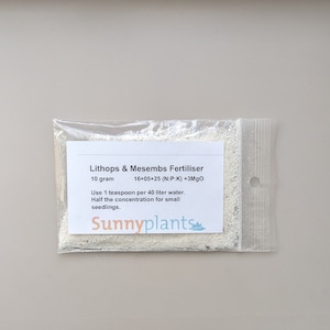 SUNNYPLANTS - Engrais pour lithops et mesembs - Hautement concentré - 10 grammes