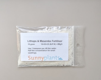 SUNNYPLANTS - Lithops- och Mesembsgödsel - Högkoncentrerad - 10 gram