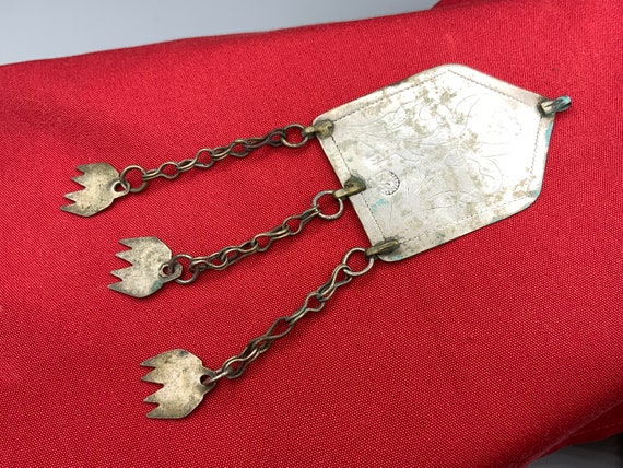 Hallmarked Engraved Egyptian Pendant - Siwa Oasis
