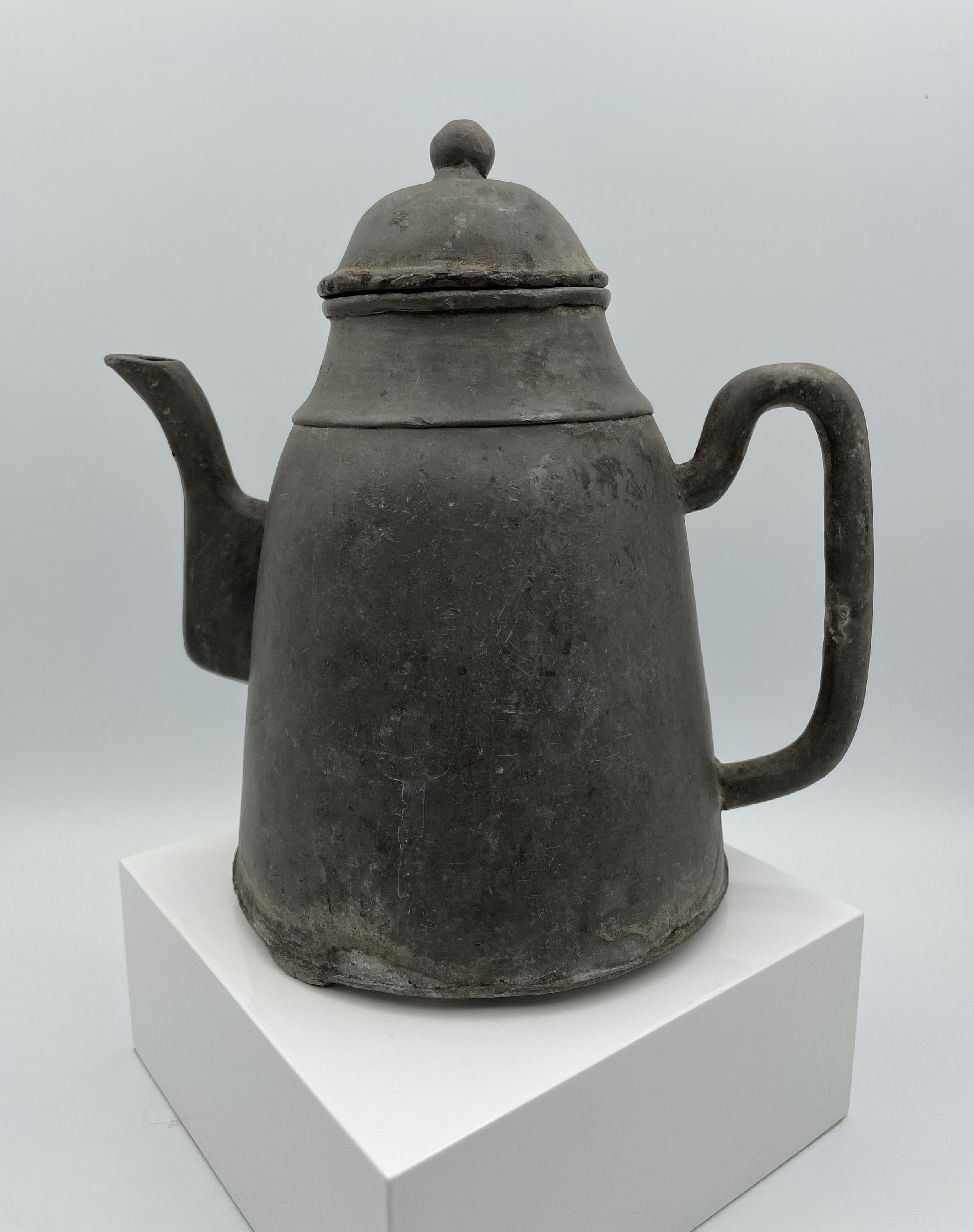 Antique Chinese Pewter Teapot Asia Etsy