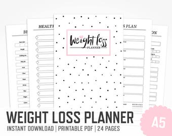 Fitness Planner 16 Useful Pages With Editable Fields Weight