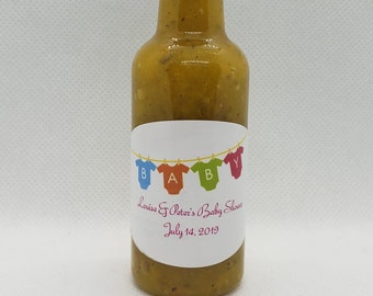 Baby Showers, Wedding Favour, Thank You Gift, Advertise Your Business, Create your own label Personalized Mini Hot Sauce, Novelty Gag Gift