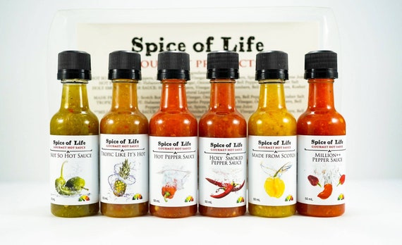 Pack déchantillons de sauce piquante, 6 condiments gastronomiques au poivre  épicé, boîte-cadeau de taille déchantillon, idée de cadeau de Noël, cadeau  de nourriture délicieuse, Saint-Valentin -  Canada