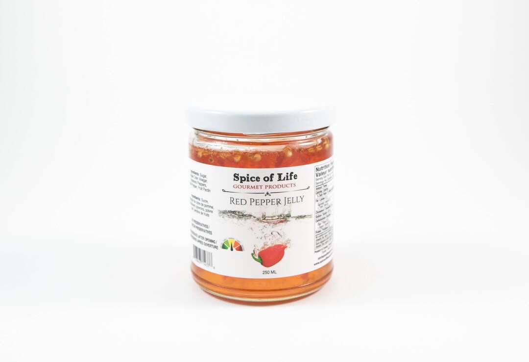 Gourmet Red Pepper Jelly, Wonderful Addition on a Charcuterie Board