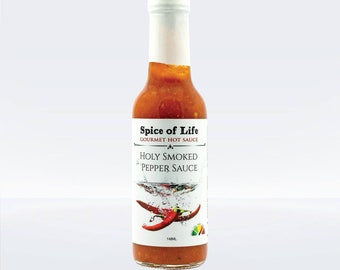 Holy Smoked Pepper Sauce, Smokey Habanero, Award Winning Hot Sauce, Most Popular Spice of Life Hot Sauce