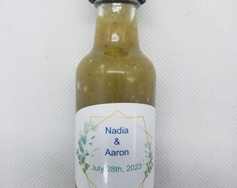 Custom Label Sauce, Design Your Own Label, Personalized Sauce, Birthday Party, Wedding Thank You Gift, Save The Date Announcement,Bombomiere