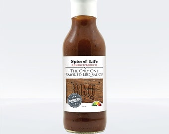 The Only One Smoked BBQ Sauce, Grilling sauce, Foodie gift for chef, Sweet BBQ Sauce, Caramelizes on the Grills, Tickle Your Tastebuds
