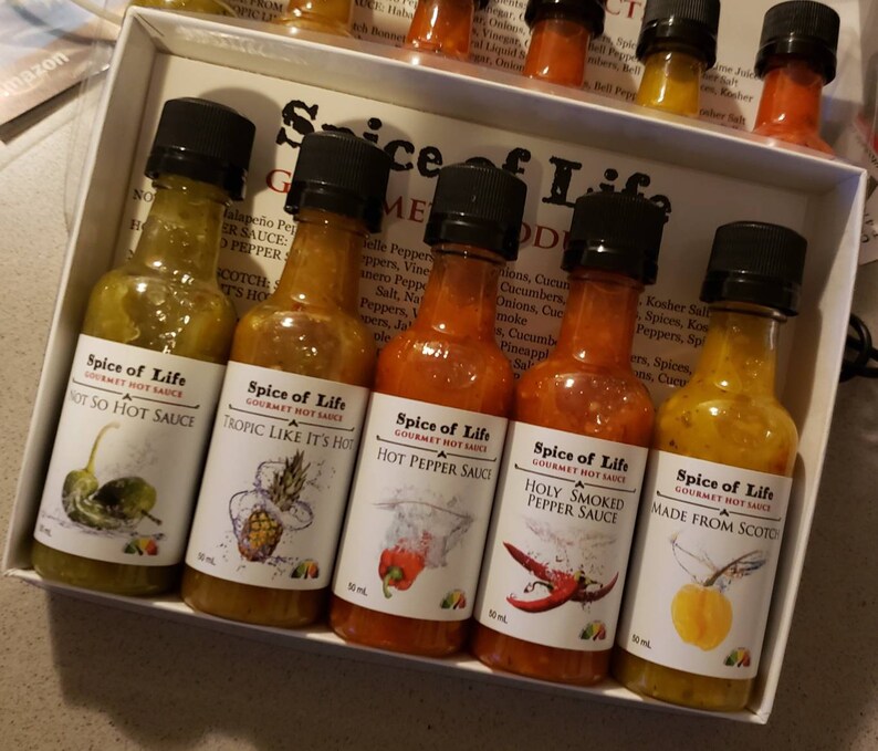Hot Sauce 5 Gift Pack Variety of Heat Gift for Him image 2