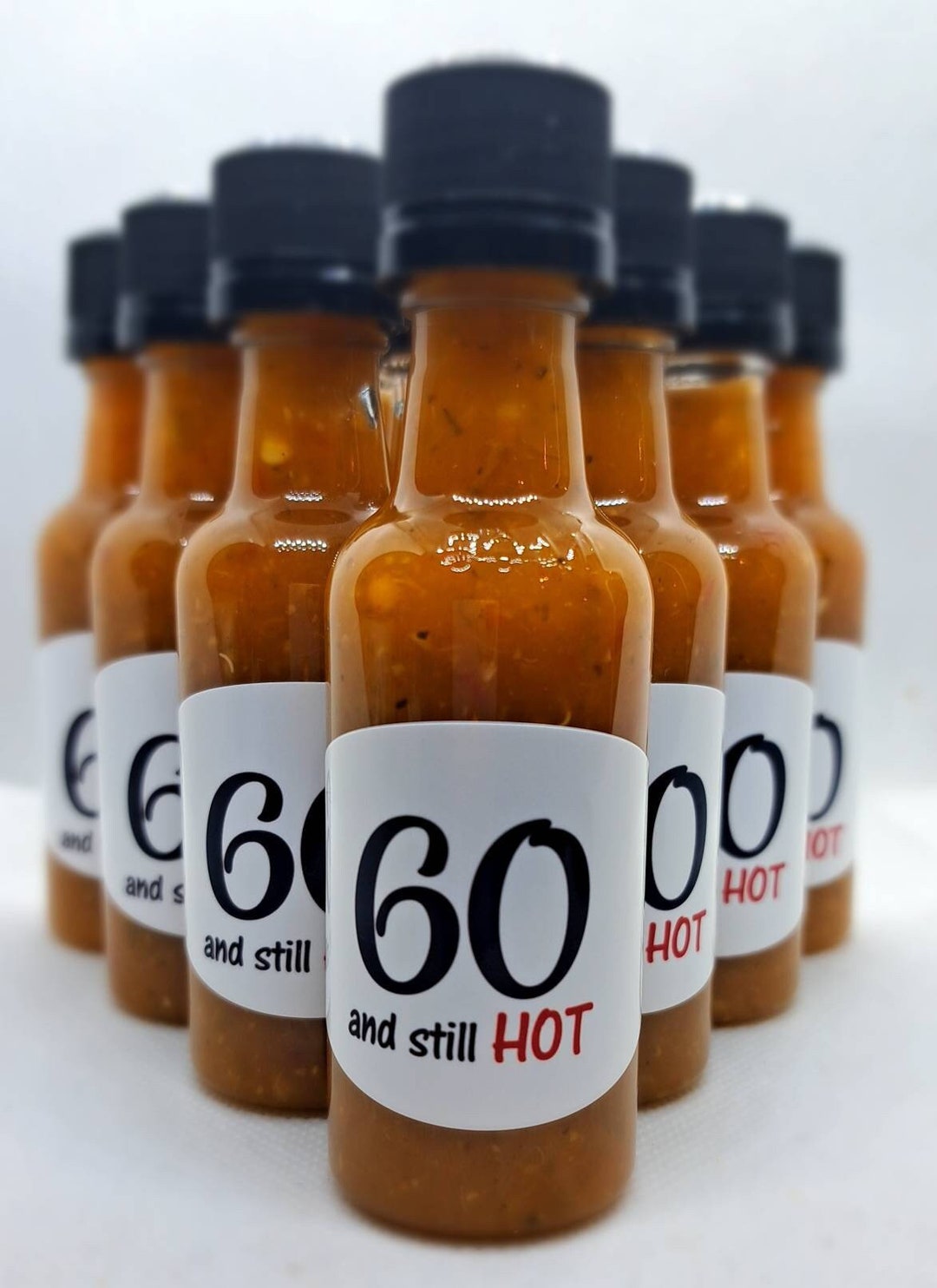 Hot Sauce Party Favour, 60th Birthday Idea, Spicy Gift. Hot Sauce for