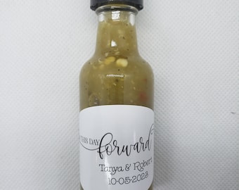 Unique Wedding Favor | Custom wedding Label | Personalized Hot Sauce, Bridal party gift, Personalized Thank You Gift | Save The Date