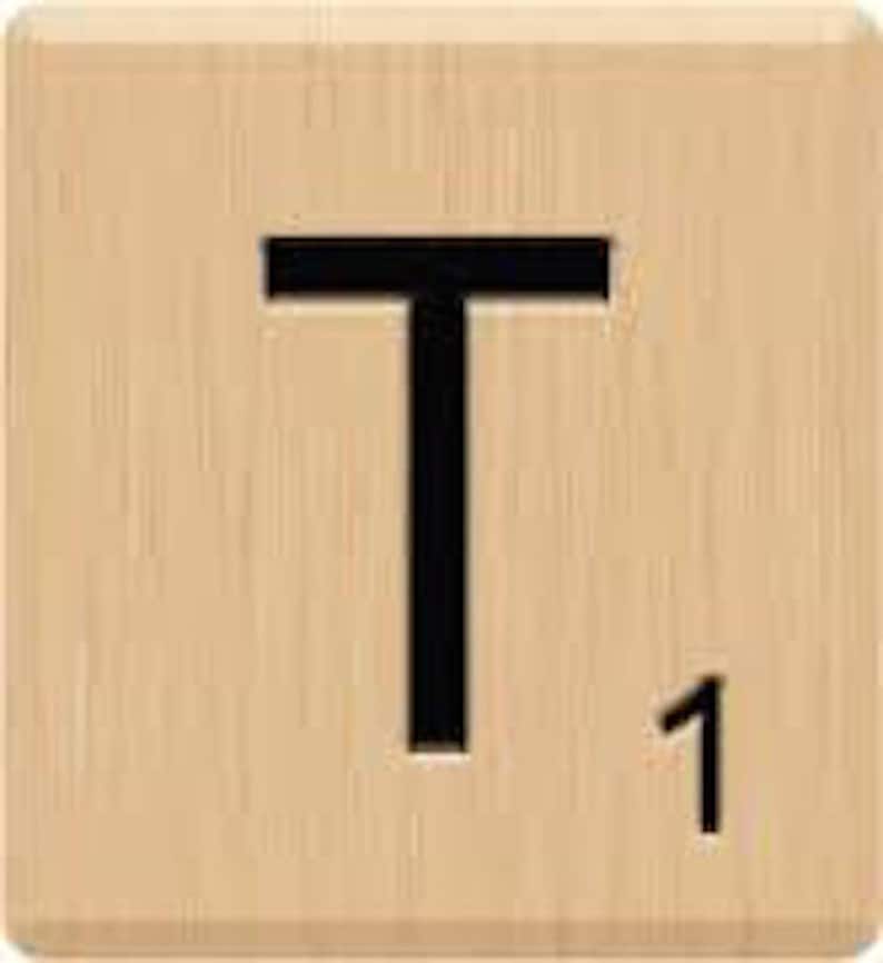 BEAUTIFUL Scrabble Letter Tiles Singles Letter 'T' Etsy