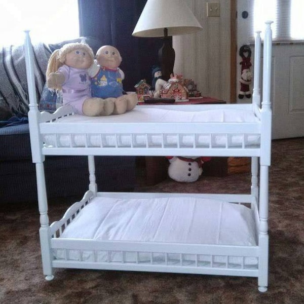 Wooden Doll Bed Etsy