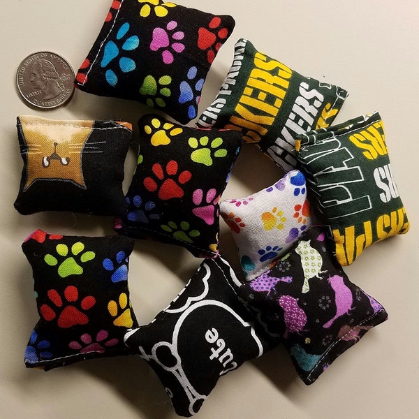 Mini Catnip Pillows help support our kitty rescue