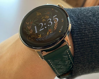 Huawei / Samsung / Garmin / Huami Amazfit - 20 mm klockarmband FLÄTAT - fler färger - rostfritt stål och genialt läder - allergivänligt