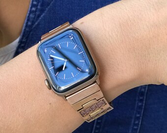apple watch bangle infinity silver gold rose gold etsy