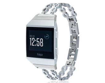 Fitbit Ionic Band -  Infinity - more colors available - stainless steel and zirconia stones