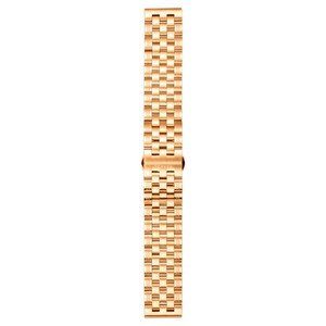 May include: A gold-tone metal watch band with a polished finish.
