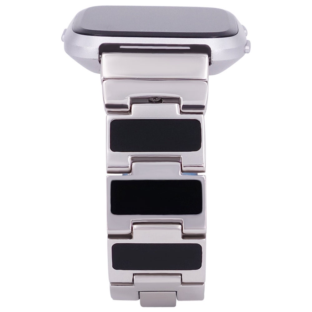 fitbit versa rose gold stainless steel band