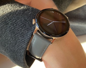 Huawei / Samsung / Garmin / Huami Amazfit - 20 mm klockarmband BERNAL - fler färger - rostfritt stål och genialt läder - allergivänligt
