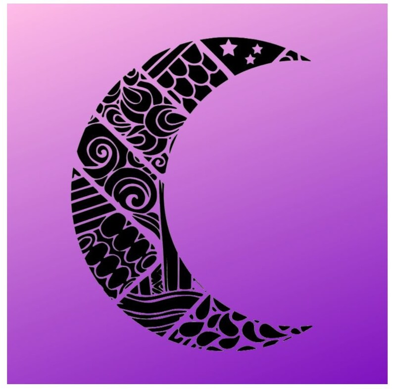 Download Clip Art Moon Hippie Cricut Moon Boho Print Pattern Digital Download Mandala Silhouette Pdf Boho Sun Svg Jpg Png Art Collectibles