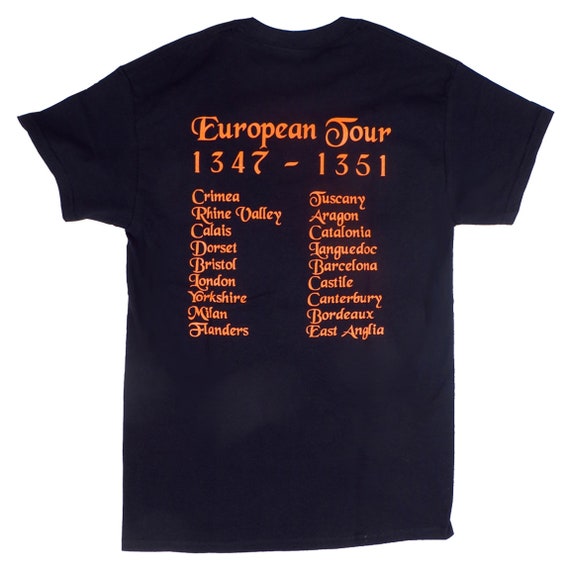 Black Death European Tour T-shirt - Etsy