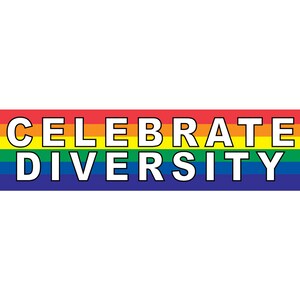 Celebrate Diversity Bumper Sticker