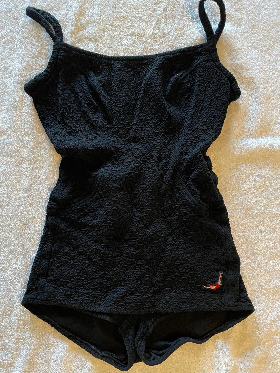 Vintage Jantzen Ladies Swimsuit Jantzen Diving Logo on Front Etsy