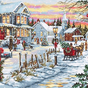 Cross Stitch Kit by LUCA-S - CHRISTMAS EVE