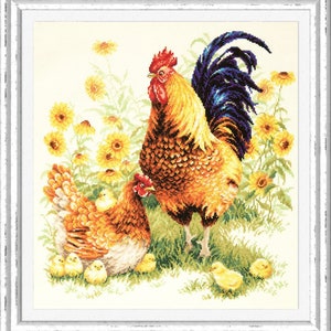 Counted Cross Stitch Kit Wonderful Needle  (MAGIC NEEDLE) 64-09 - "A family"