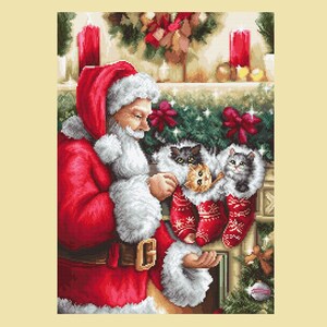 Cross Stitch Kit by LUCA-S - SANTA CLAUS