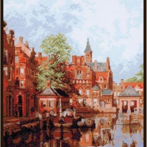 Counted Cross Stitch Kit PALETTE 07.017 - &quot;DORDRECHT, City LANDSCAPE&quot;