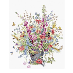 Cross Stitch Kit by LUCA-S  GOLD Collection -  Bouquet For June